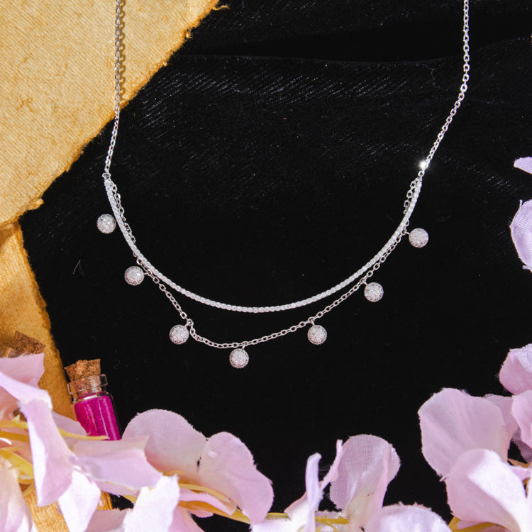 Diamond Bezel Necklace
