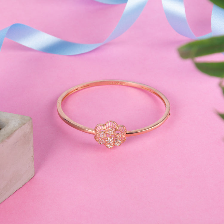 Rose Gold Mazzy Silver Bracelet