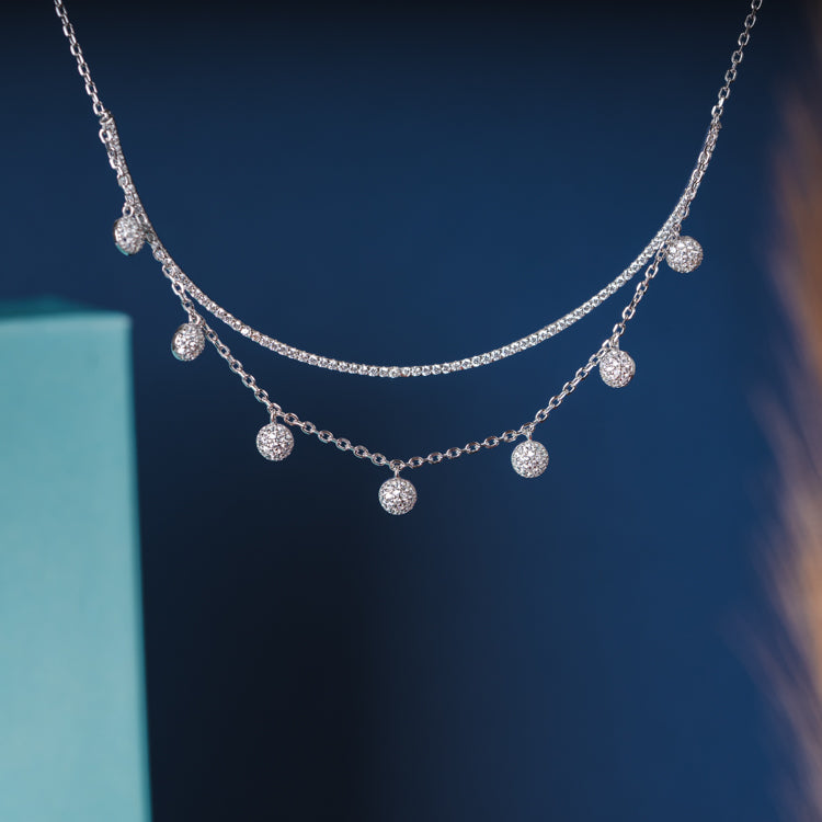 Diamond Bezel Necklace