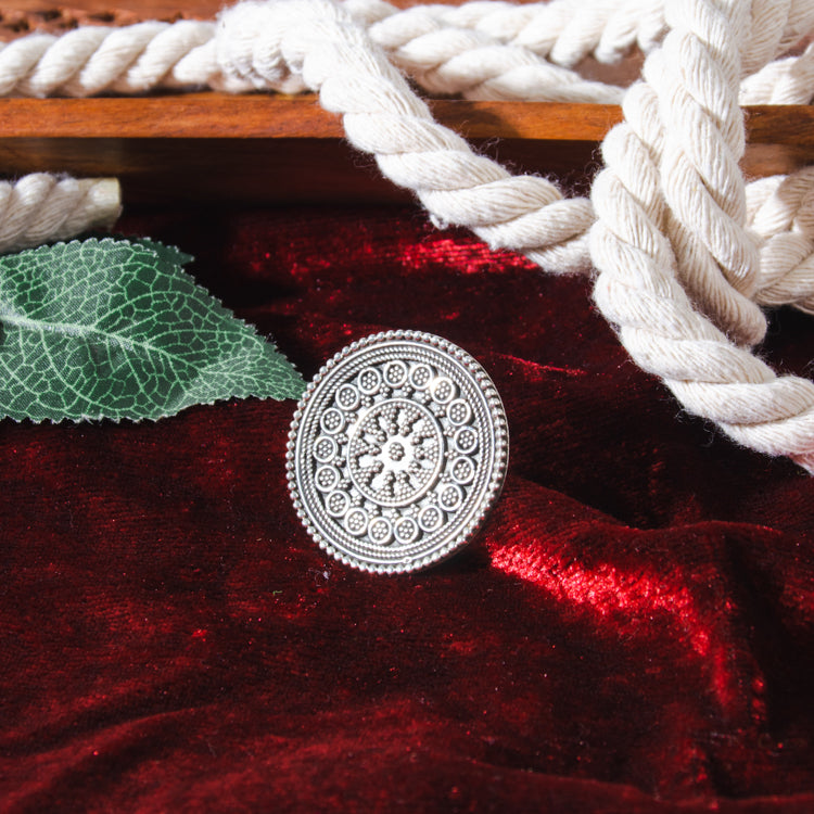 Silver Mosaic Ring