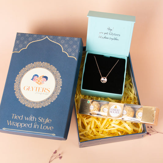 Floral Grace Rakhi Gift Box