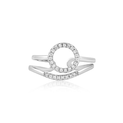 Silver labyrinth Toe rings