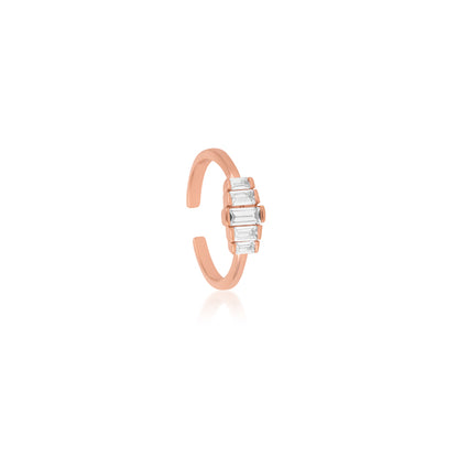 Rose gold duende Silver Toe Ring