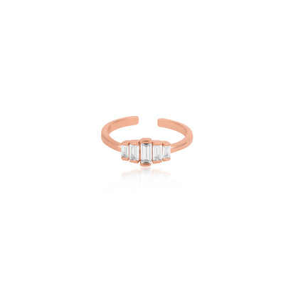 Rose gold duende Silver Toe Ring