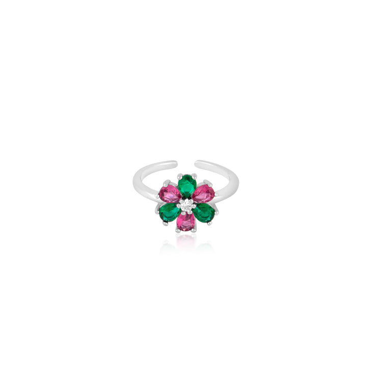 Vibrant Petals Toe Ring