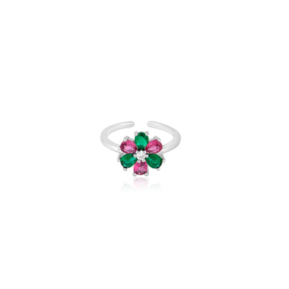 Vibrant Petals Toe Ring