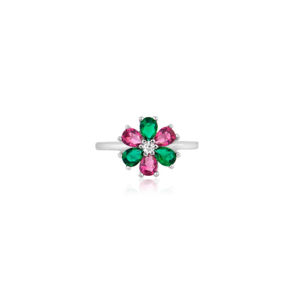 Vibrant Petals Toe Ring