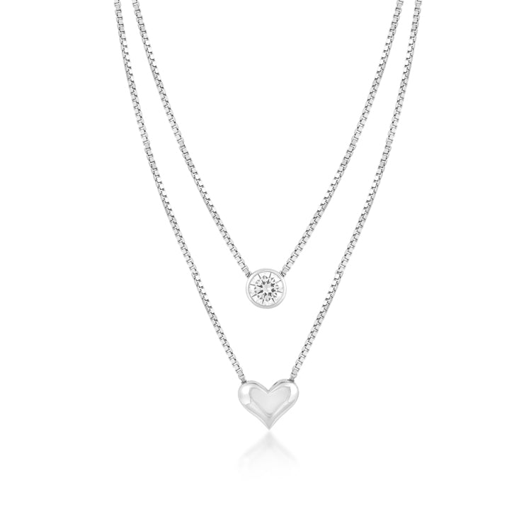 Silver beloved necklace