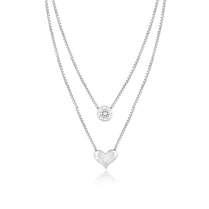 Silver beloved necklace
