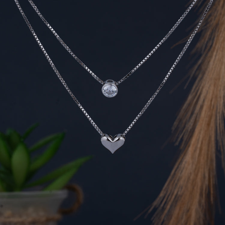 Silver beloved necklace