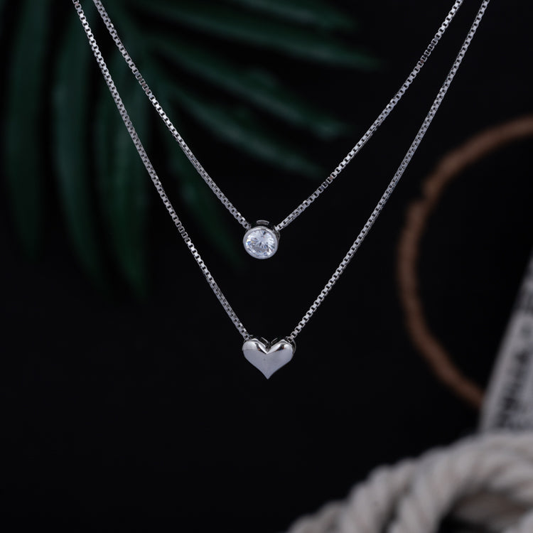 Silver beloved necklace