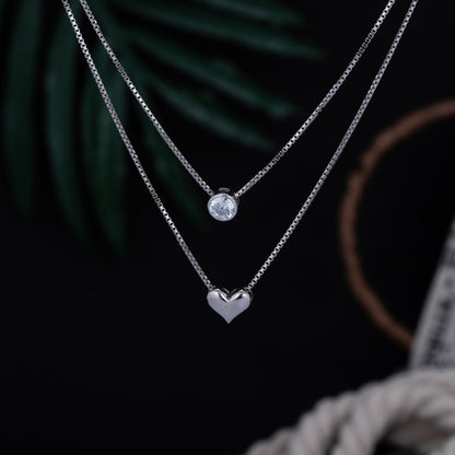 Silver beloved necklace