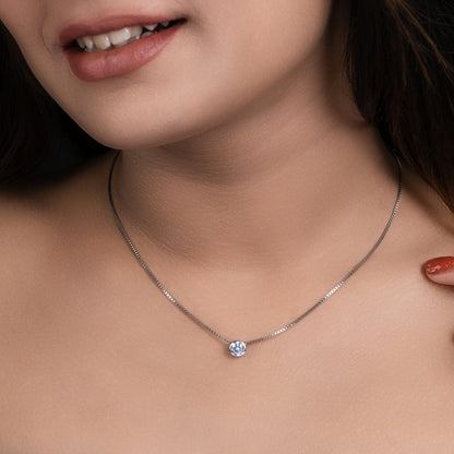Silver zenith necklace