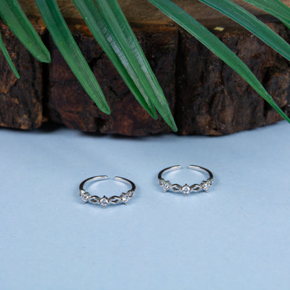 Aurora Silver Toe Ring