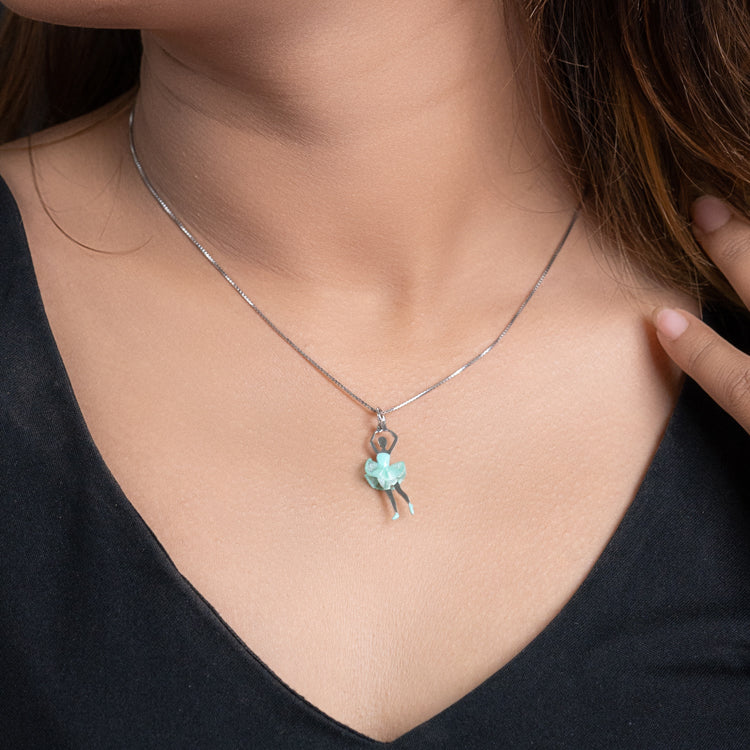 Ballerina Silver Necklace