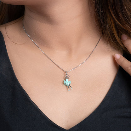 Ballerina Silver Necklace