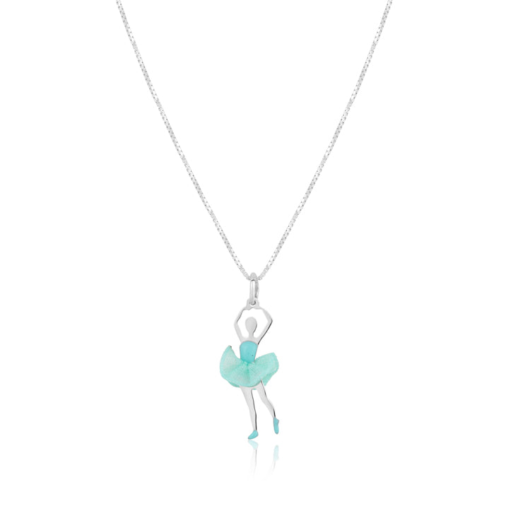 Ballerina Silver Necklace