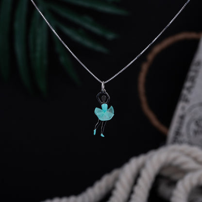 Ballerina Silver Necklace