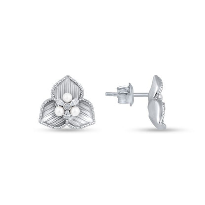Iridescent Petal Earrings