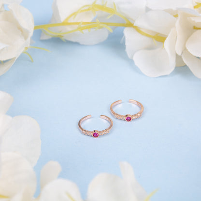 Carbenet Silver Toe Rings