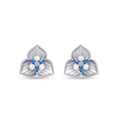 Bluebelle Silver Earrings