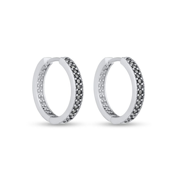 Oxidized Whisper Hoops