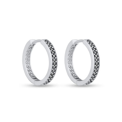 Oxidized Whisper Hoops