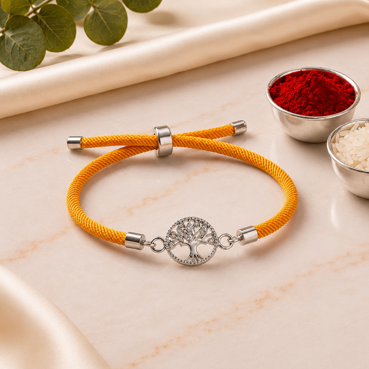 Tree of Life Sterling Silver Bracelet Rakhi