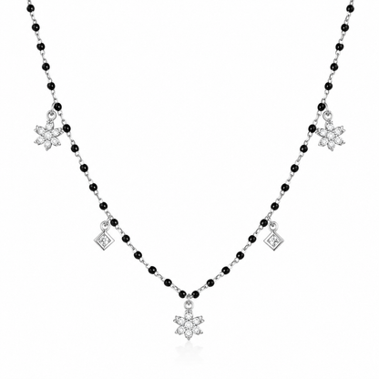 92.5 Silver Blossom Mangalsutra
