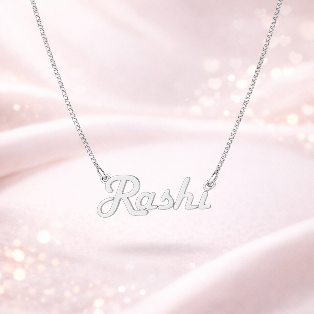 92.5 Silver Personalised Name Pendant
