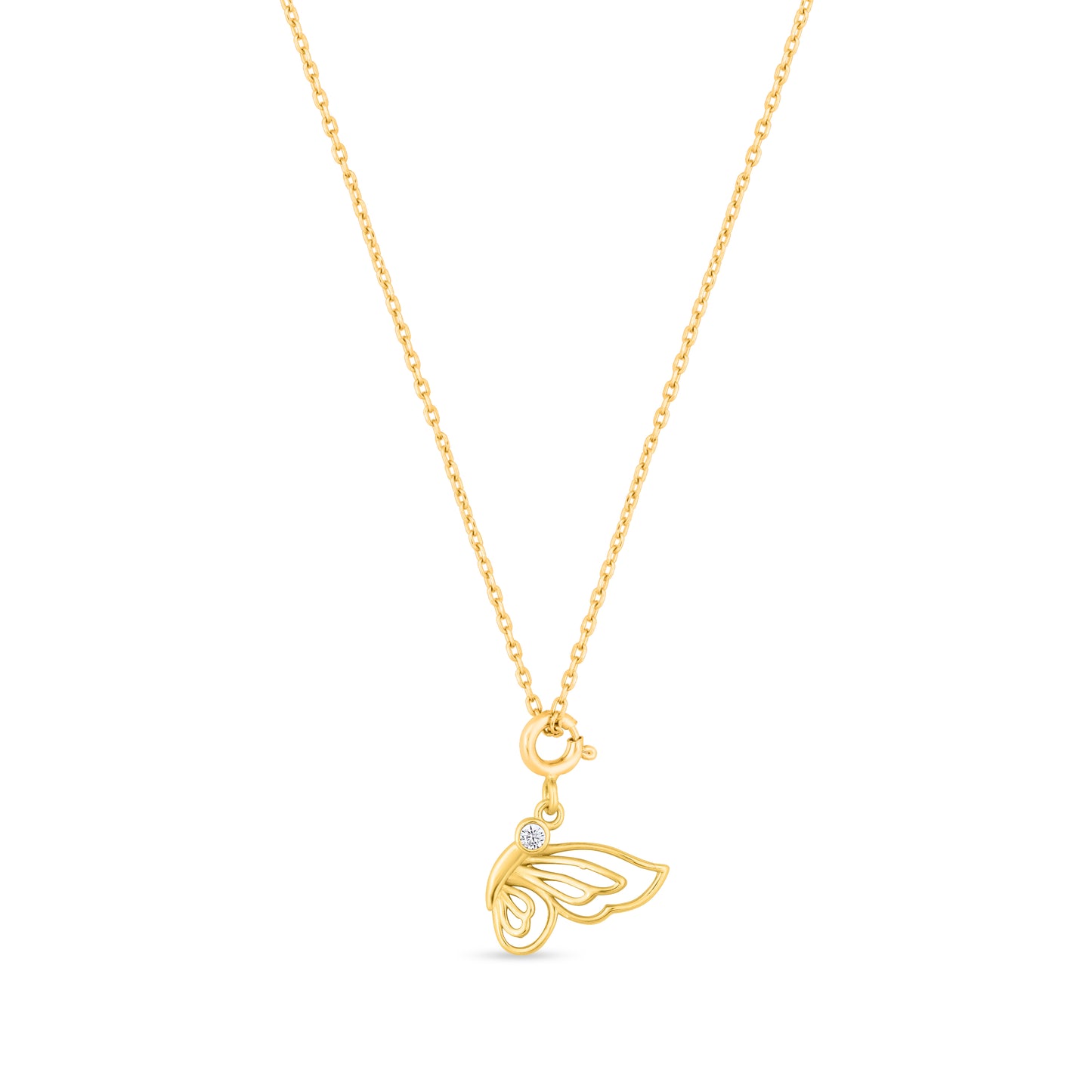 Butterfly Whisper Gold Charm