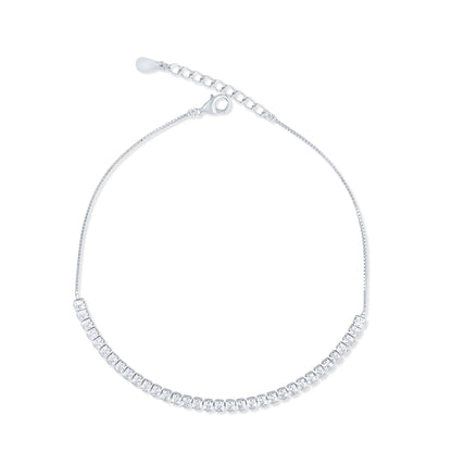 Silver Gleam Anklet