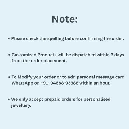 Silver Rose Personalised Name Pendant