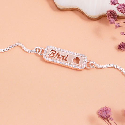 Bhai Heart Bracelet Rakhi