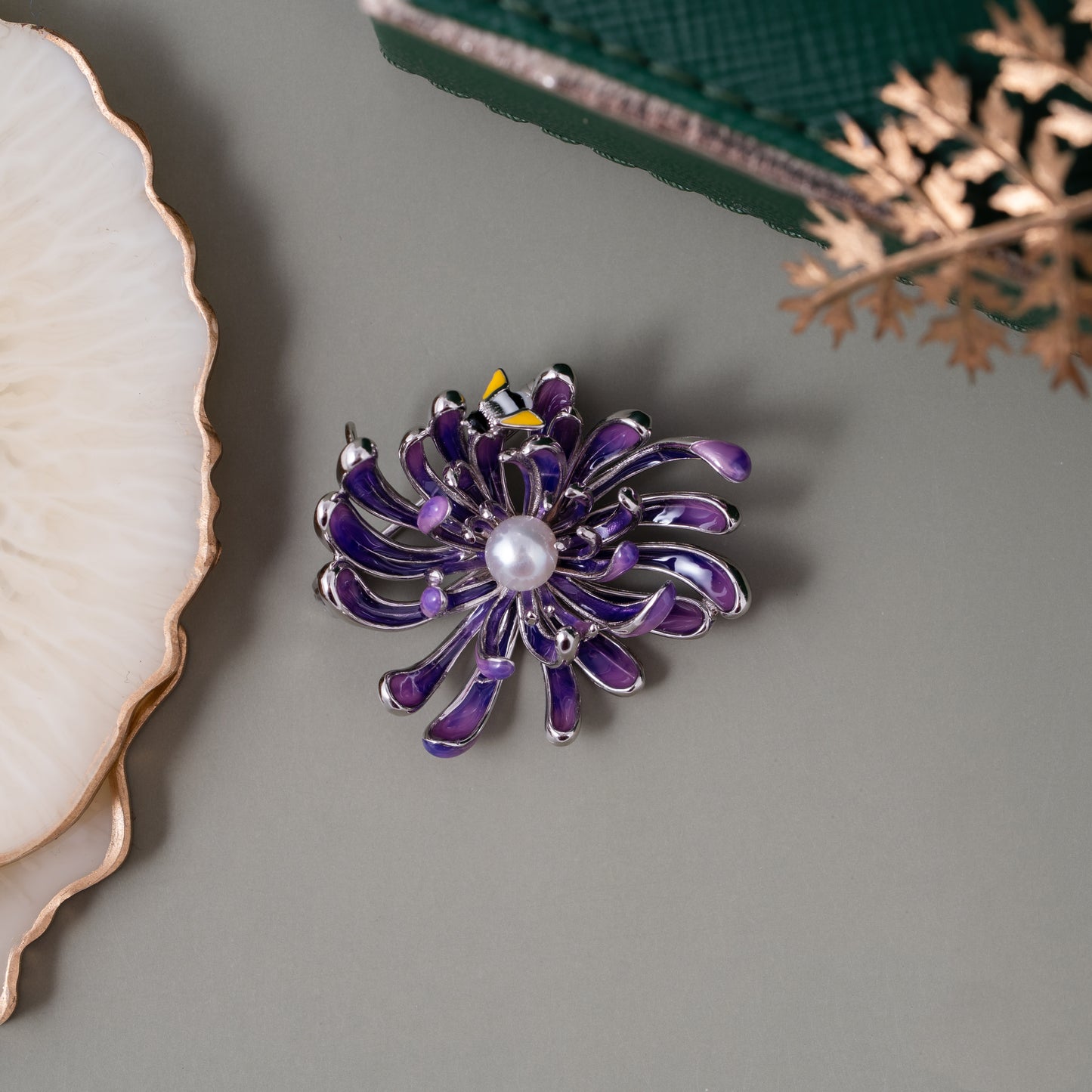 Amethyst Bloom Brooch