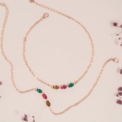 Radiant Trio Anklet