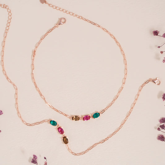 Radiant Trio Anklet