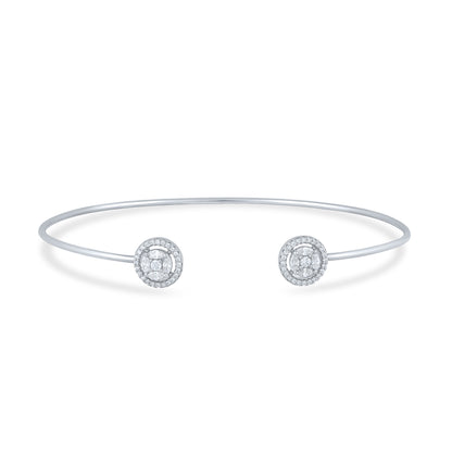 Silver Luminance Cuff Bracelet