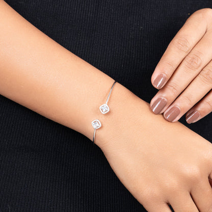 Twin Spark Bangle Bracelet