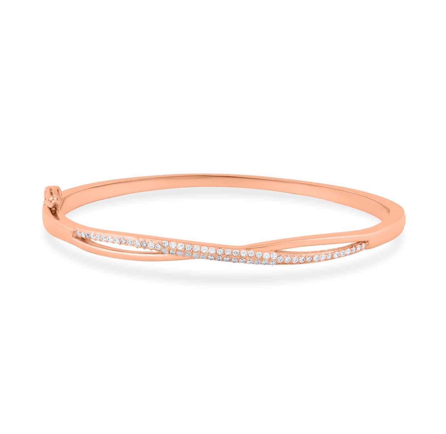 Twisted Rose Glow Bangle