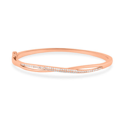 Twisted Rose Glow Bangle