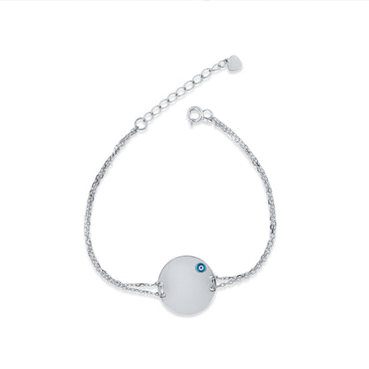 Guardian Gaze Silver Bracelet