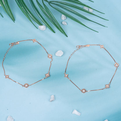 Rose Golden Hour Anklet