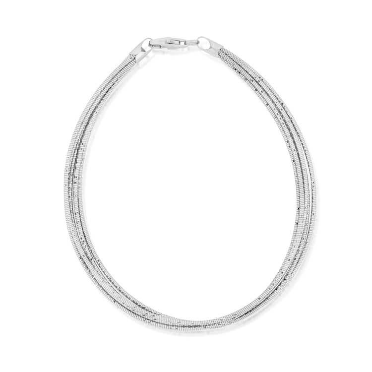 Silver Streak Anklet