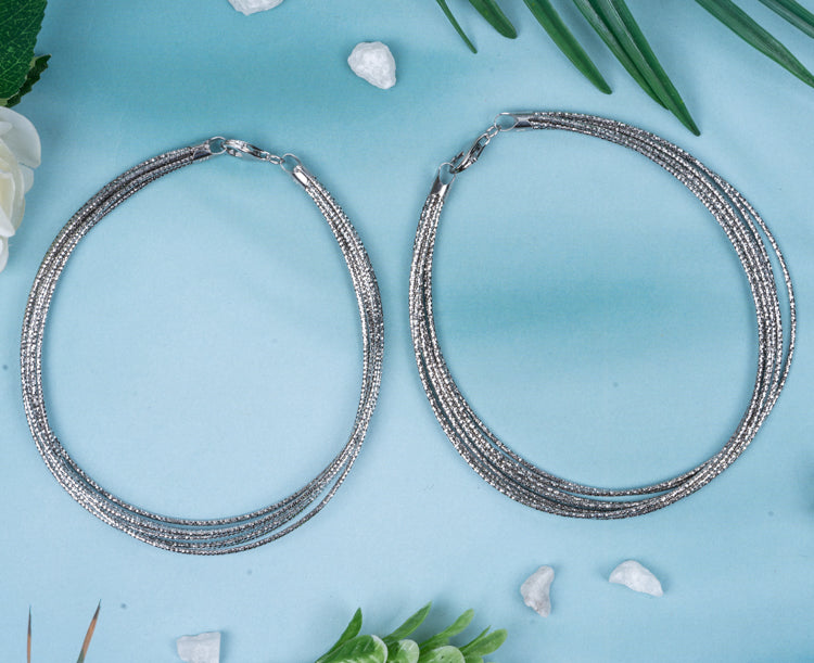 925 Silver Flow Anklet | 925 Certified Sterling Silver | For Girls & Women | Everyday wear for Women