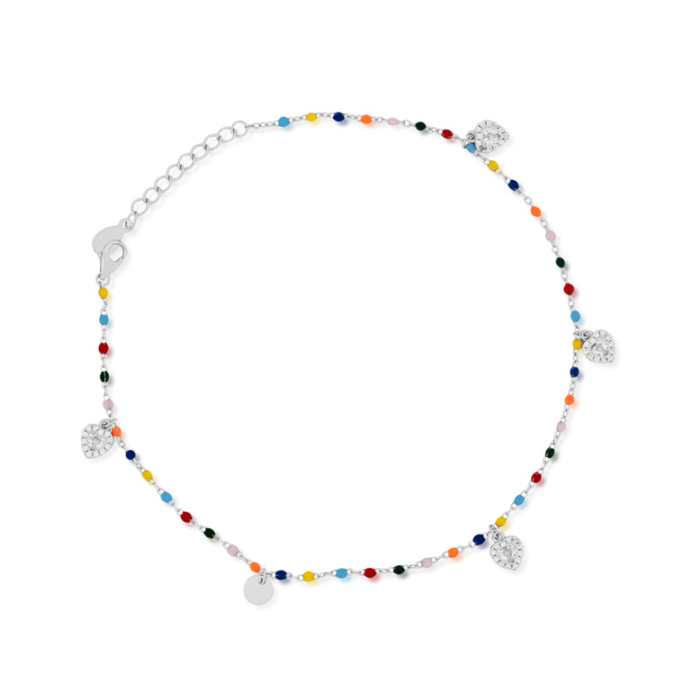 Moonbow Silver Anklet