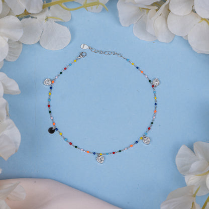 Moonbow Silver Anklet
