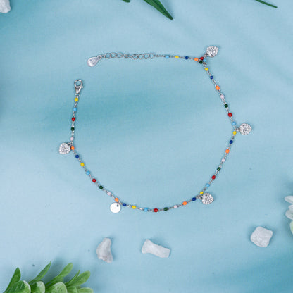 Moonbow Silver Anklet