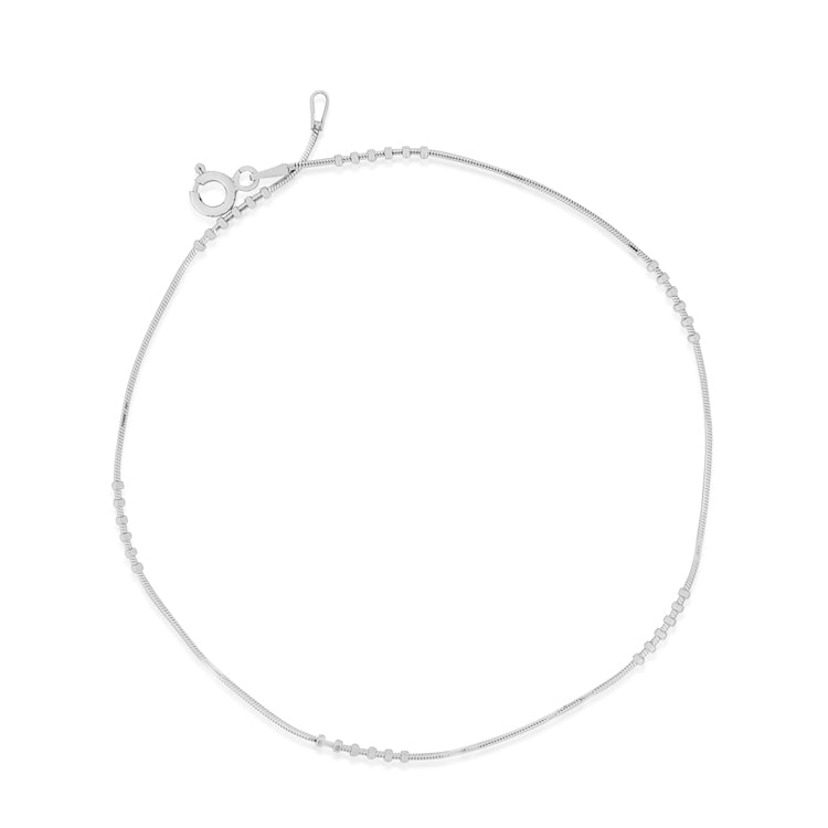 Silvery Cascade Anklet