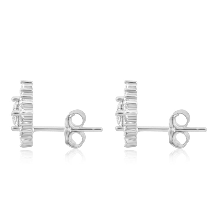 Trouble in Paradise Silver Earrings